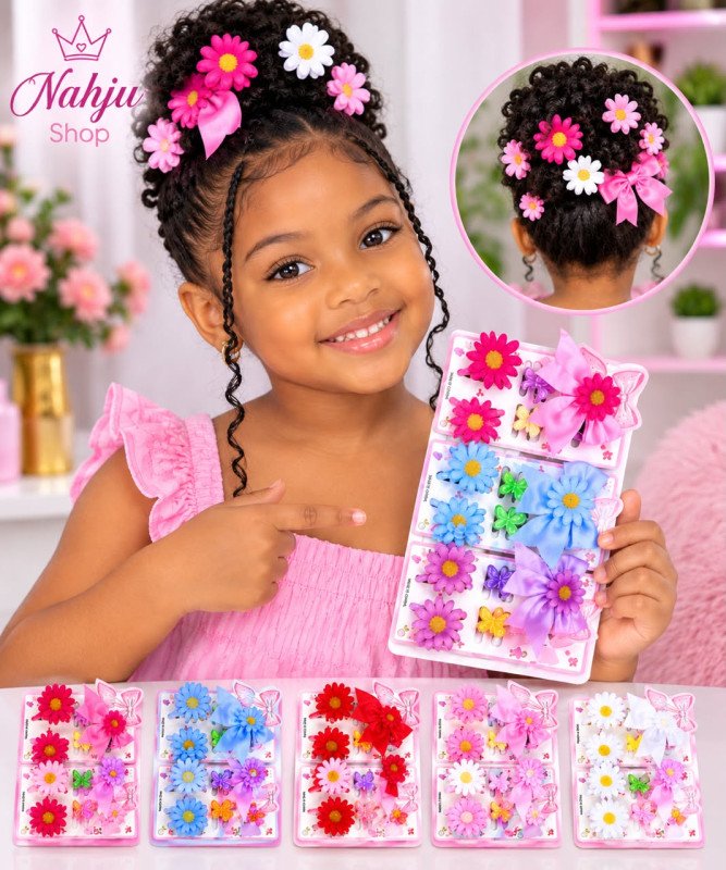 Pince A Cheveux Fleurie Enfant_ JZTZ0553