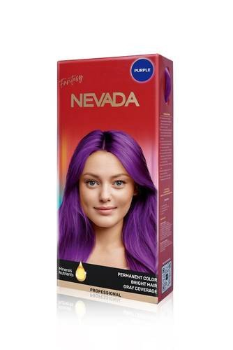 Nevada Permanant color bright hair  purple