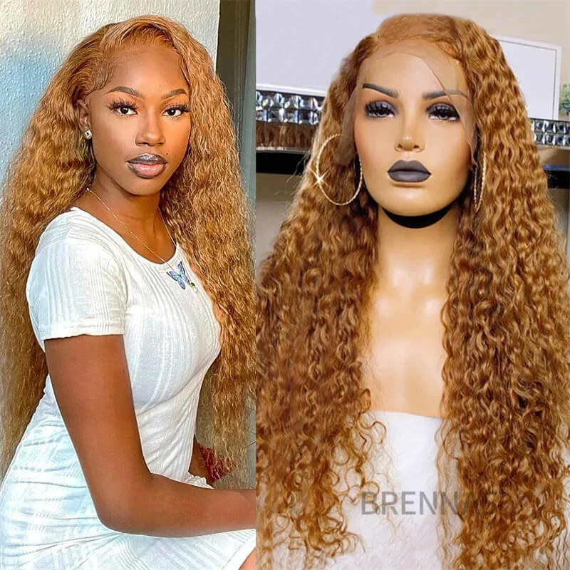 Lace Front Wig Curly (Cheveux Blonde) 13x4