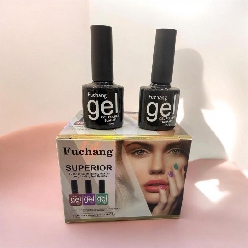 Fuchang Superior Verni Black Uvled & Soak Off NAZY-CBk