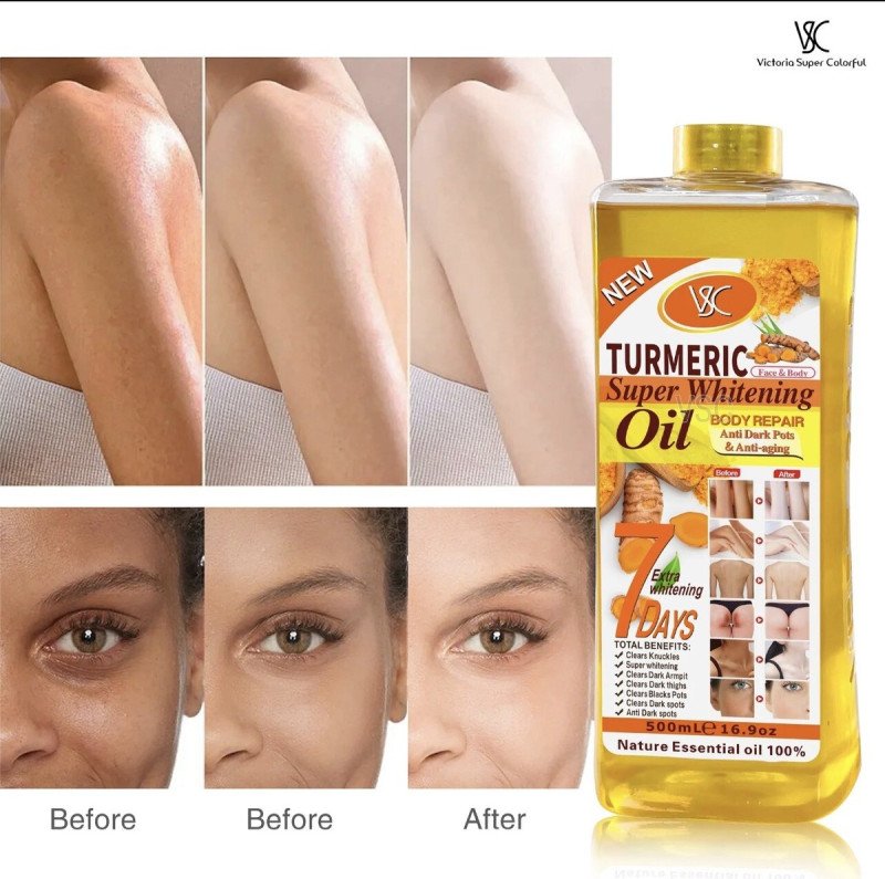 Veet Gold Turmeric Super Whitening Oil - 500mL