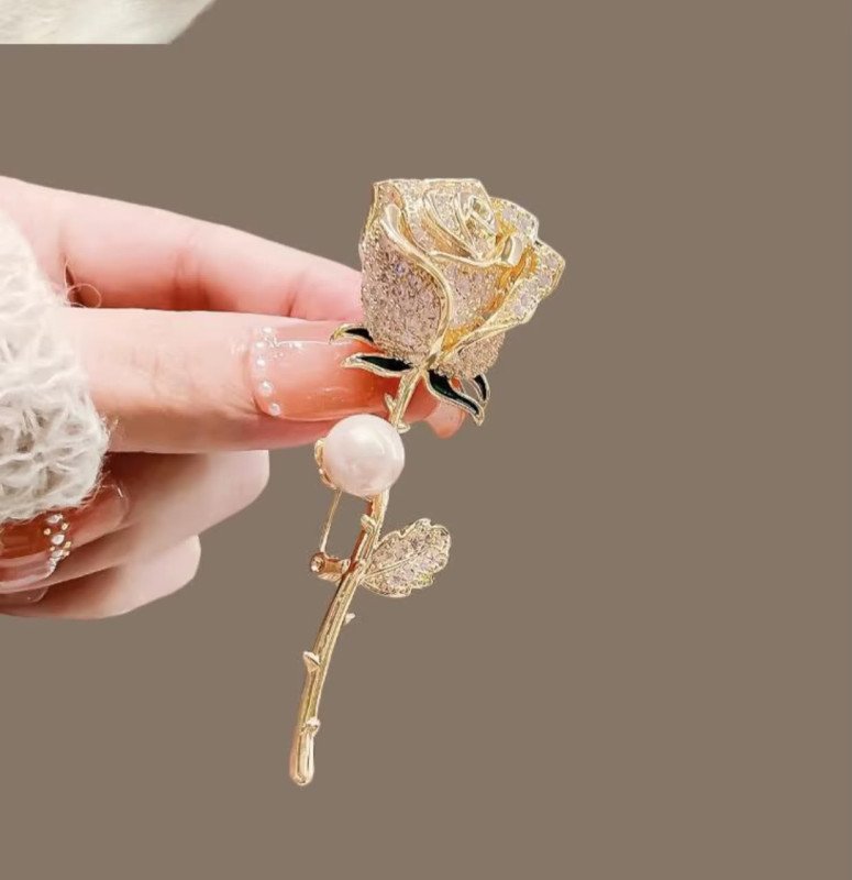 Broche En Forme De Rose (XZ0559)