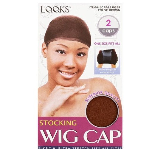 LQQKS Stocking Wig Cap (2caps)- WM043-Q - L3502LBR
