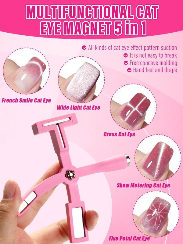 Pentagon Star Cats Eye Magnet 6 in 1