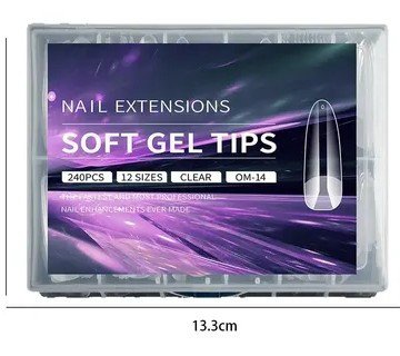 Vanessa Nail Extensions Clear (240pcs) E0408-24