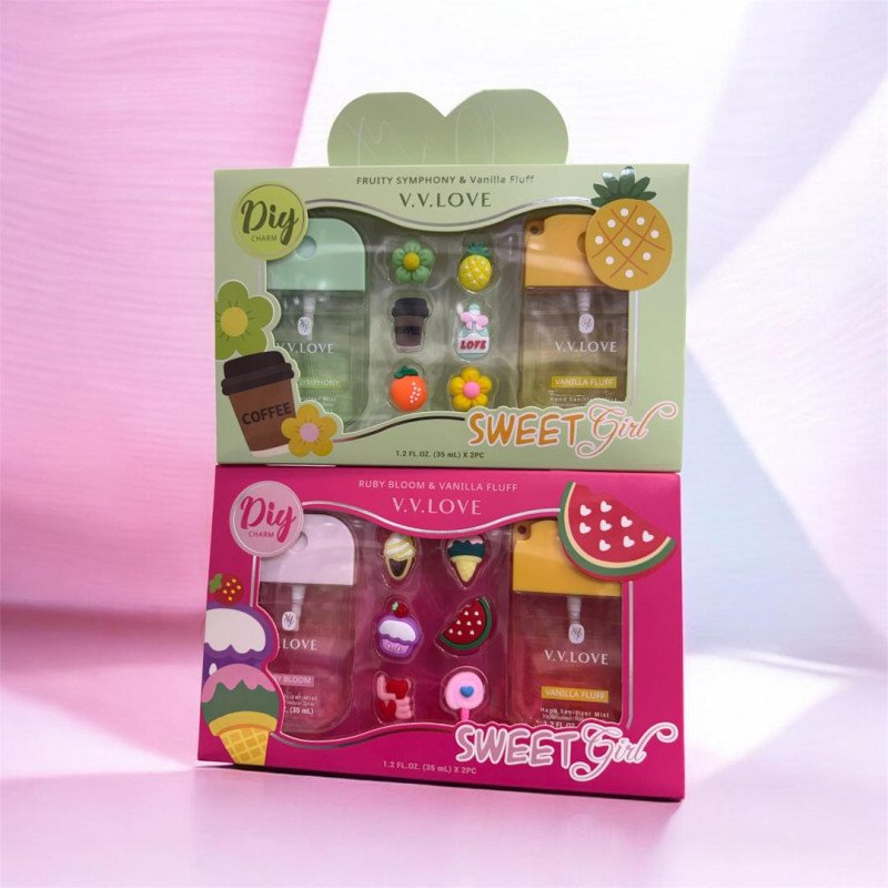 V.V Love Coffret Hand Sanitizer Sweet Girl 1.2 oz