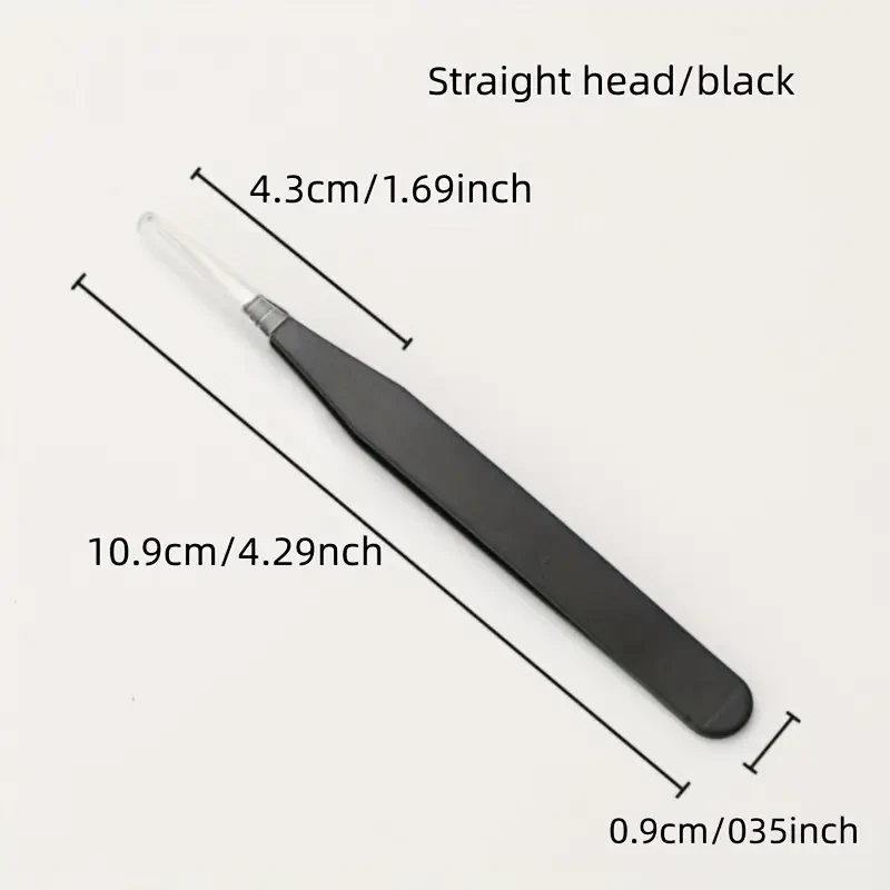 Pince à Epiler Noir En Acier MTOS-P108