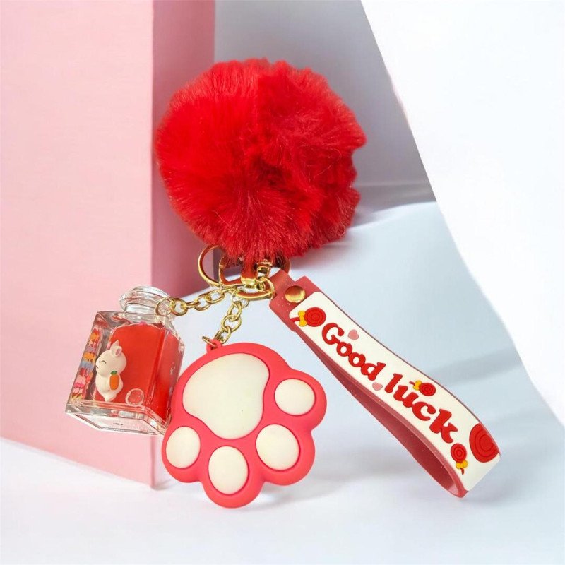 Porte Cle Good Luck En Forme De Patte De Chat- YSK0601