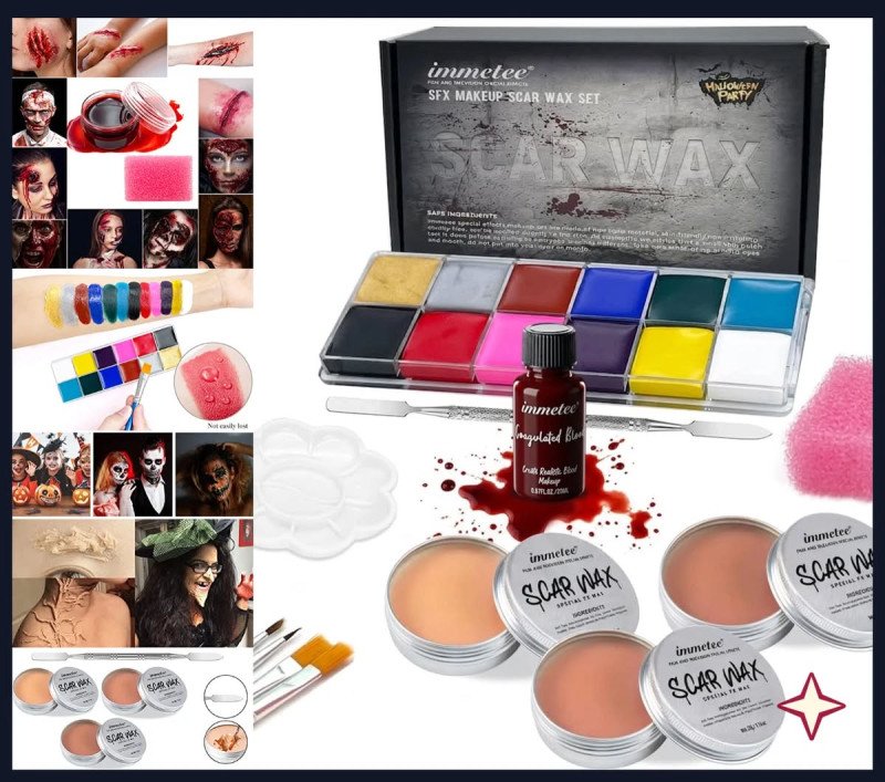 Kit De Maquillage Halloween Immetee _ HZG003-M1