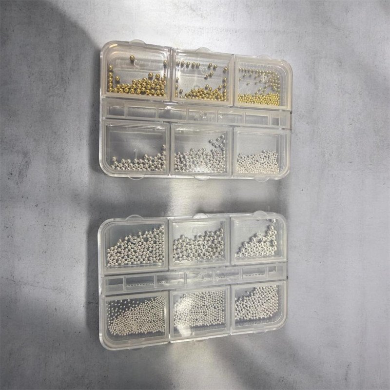 Perle En Acier Dore Et Argente 6 Casiers- FJ429-42